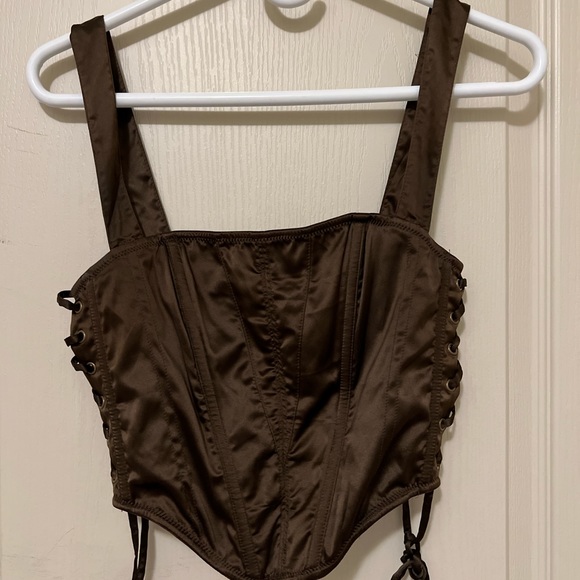 Urban Outfitters Corset Tie Top - Picture 1 of 3